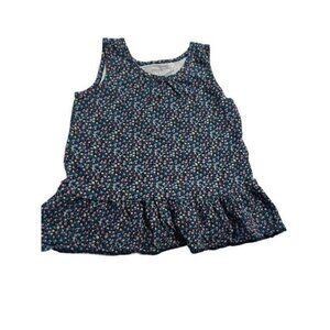 Baby GAP Floral Tank Top Ruffle Edge Girl's Size 2 Excellent